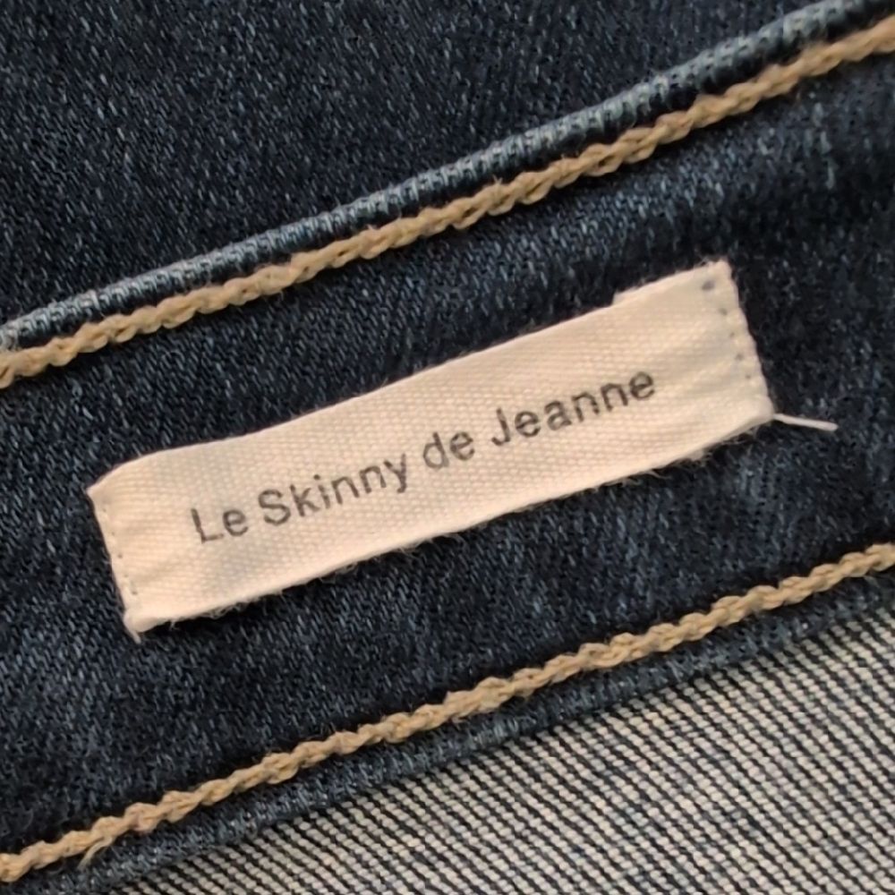 Frame Denim Organic Cotton Le Skinny de Jeanne Magwood Distressed Jeans -Size 28 - Picture 9 of 14